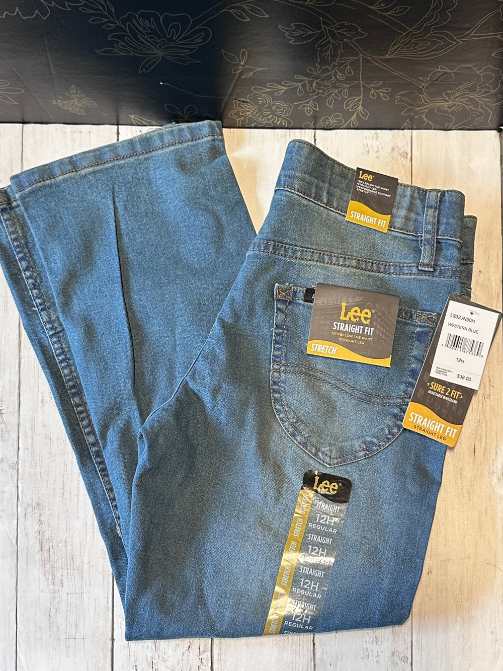 Lee Straight Fit Boy’s (Husky) Jeans in Westen Blue Denim